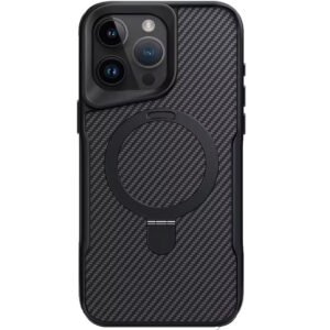 Carbon Fiber Case with Stand for iPhone Models