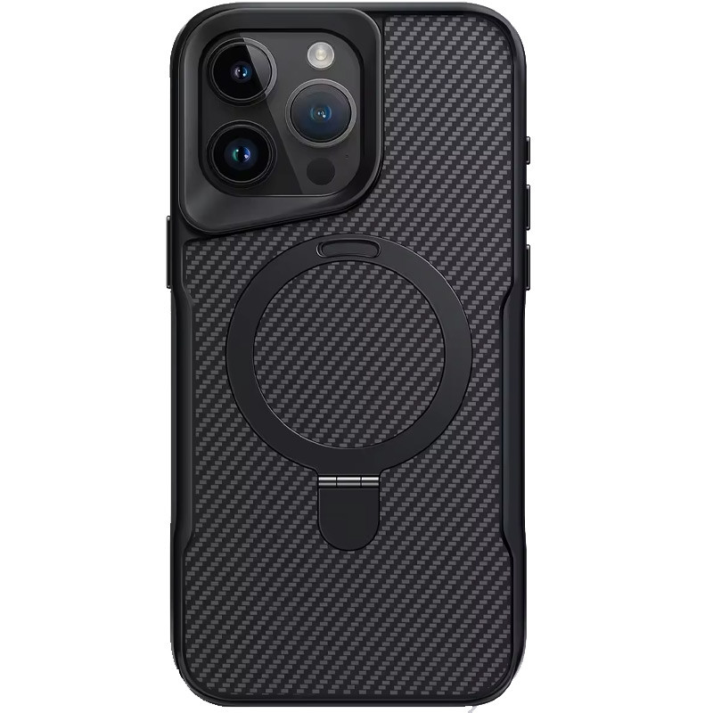 Carbon Fiber Case with Stand for iPhone Models