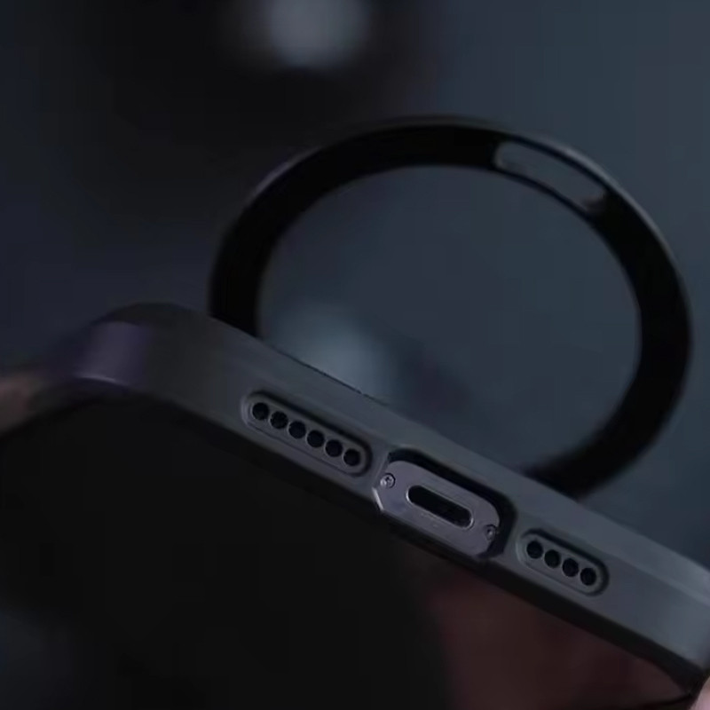 Carbon Fiber Case with Stand for iPhone Models 4