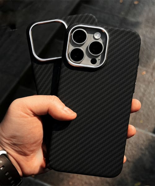 Carbon Fiber Design Case for Various iPhone Models 4
