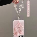 PH199 iPhone 16 Case - Light Pink Tulip Design for iPhone 15 Plus 3