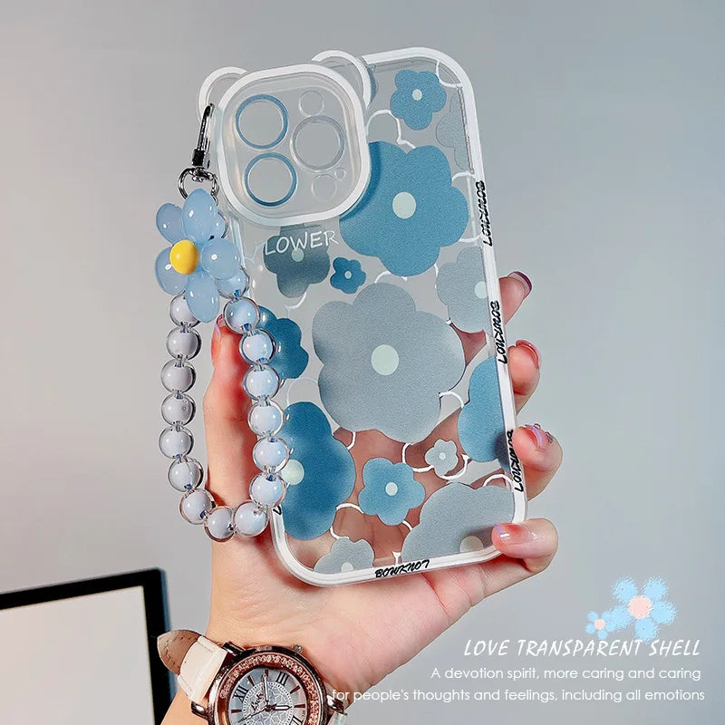 3D Bear Ears Floral Chain Hard Case iPhone price in Bangladesh 4