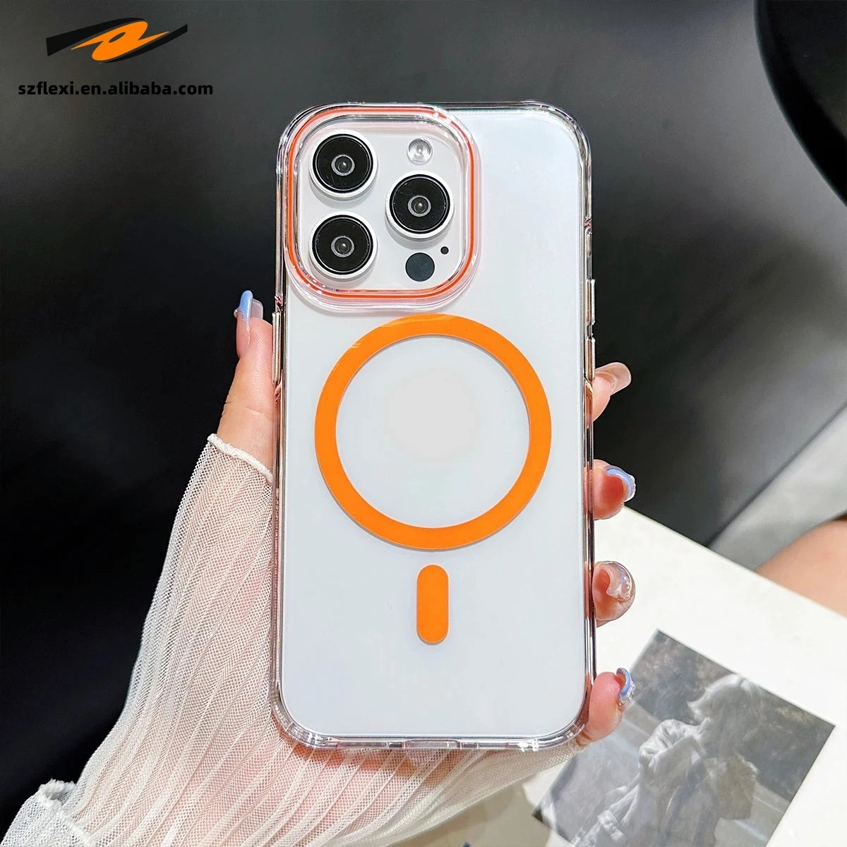 Acrylic Magnetic Protective Case for iPhone Models 7
