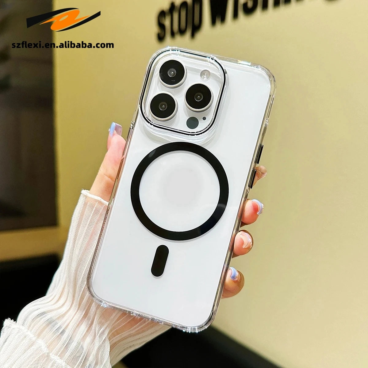 Acrylic Magnetic Protective Case for iPhone Models 8