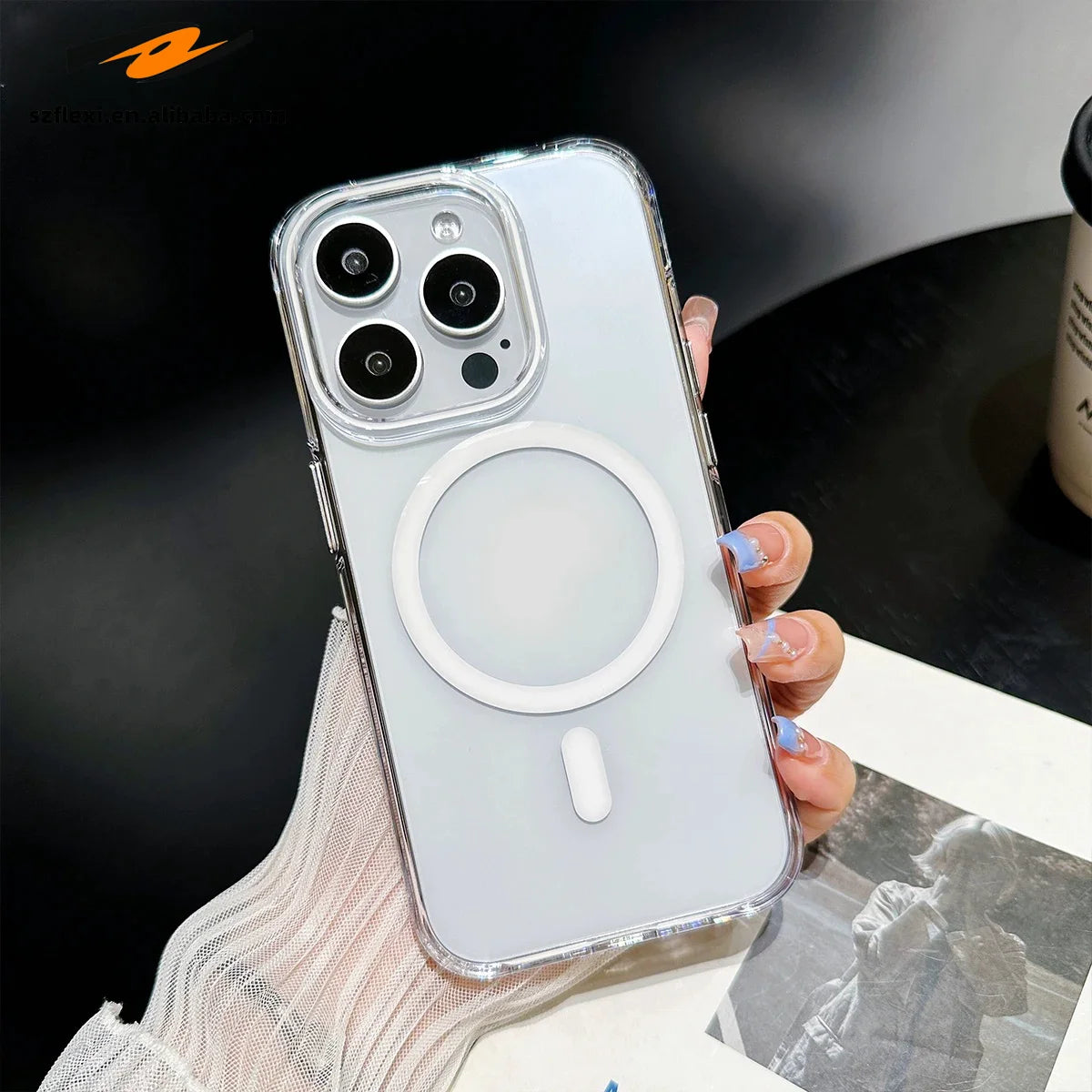 Acrylic Magnetic Protective Case for iPhone Models 9