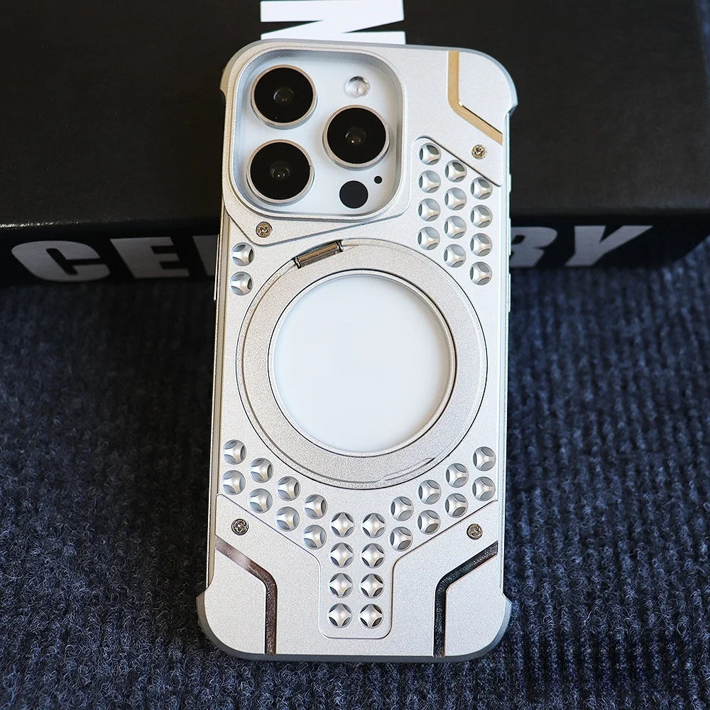 Alloy Armor Slim Metal Case with Magnetic Stand for iPhone price in Bangladesh 7