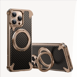 Aluminum Carbon Fiber iPhone Case with Magnetic Stand price in Bangladesh