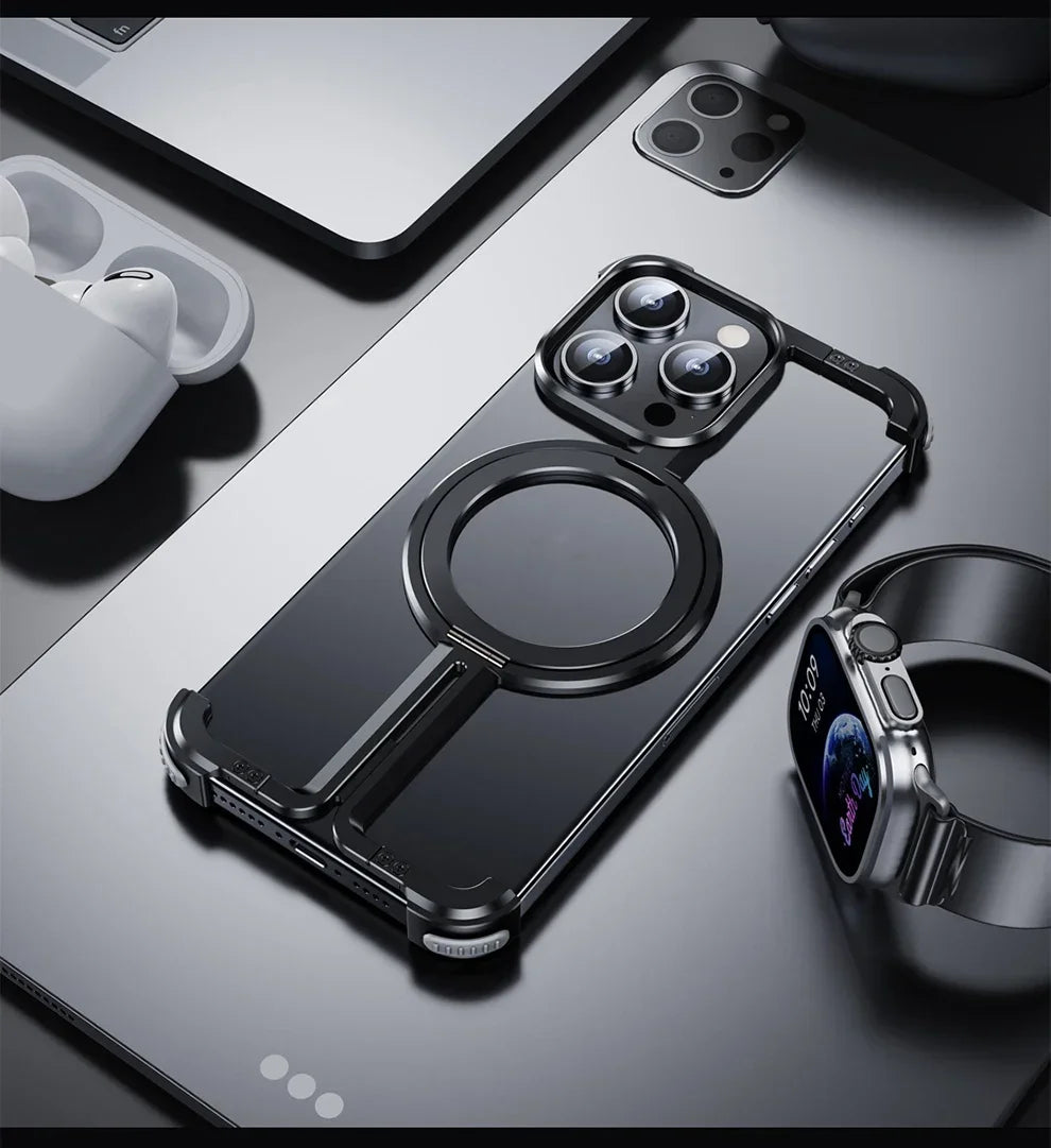 Aluminum Stand iPhone Case with Magnetic Charging price in Bangladesh 5