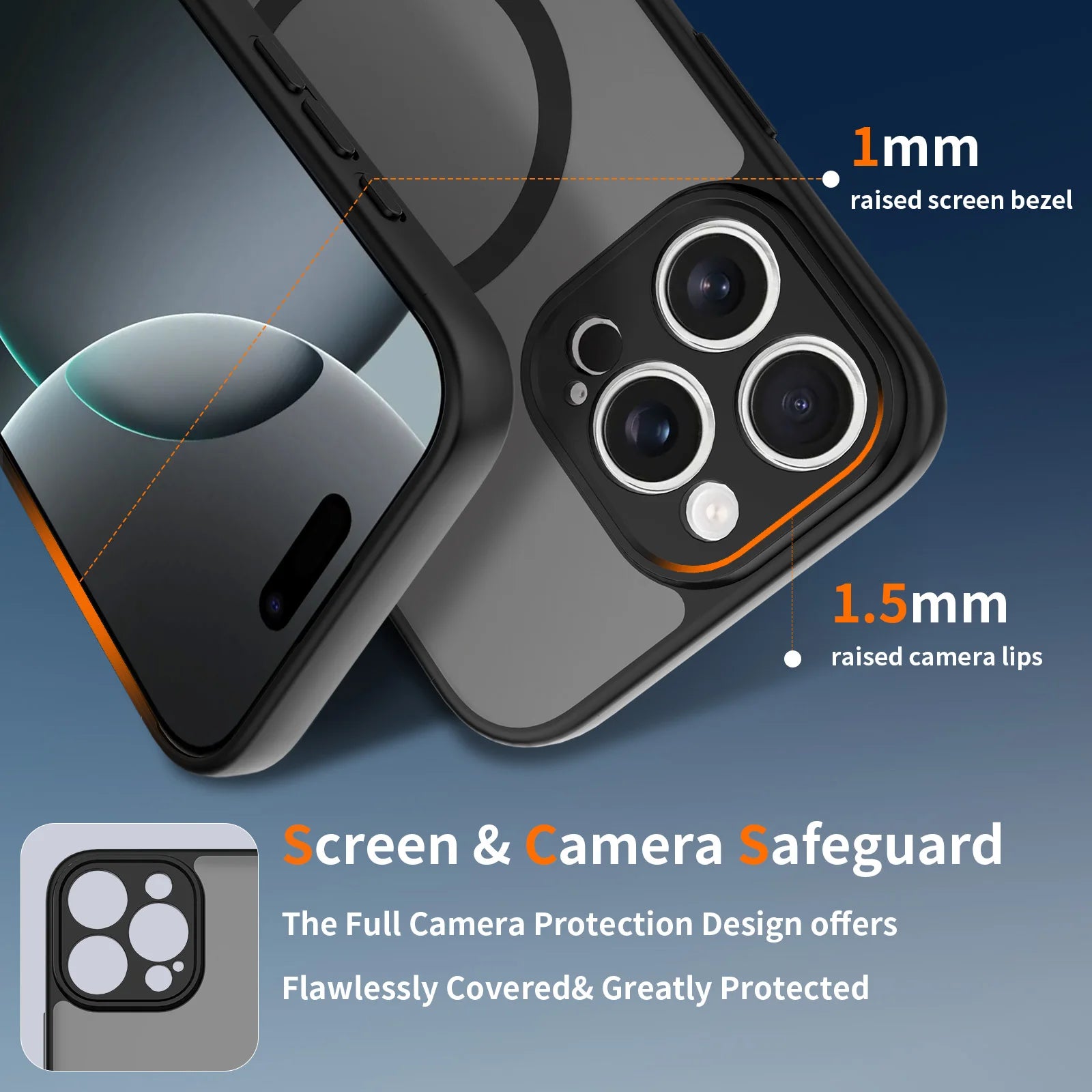 Camera-Protecting Magnetic Phone Case in Various Colors 1
