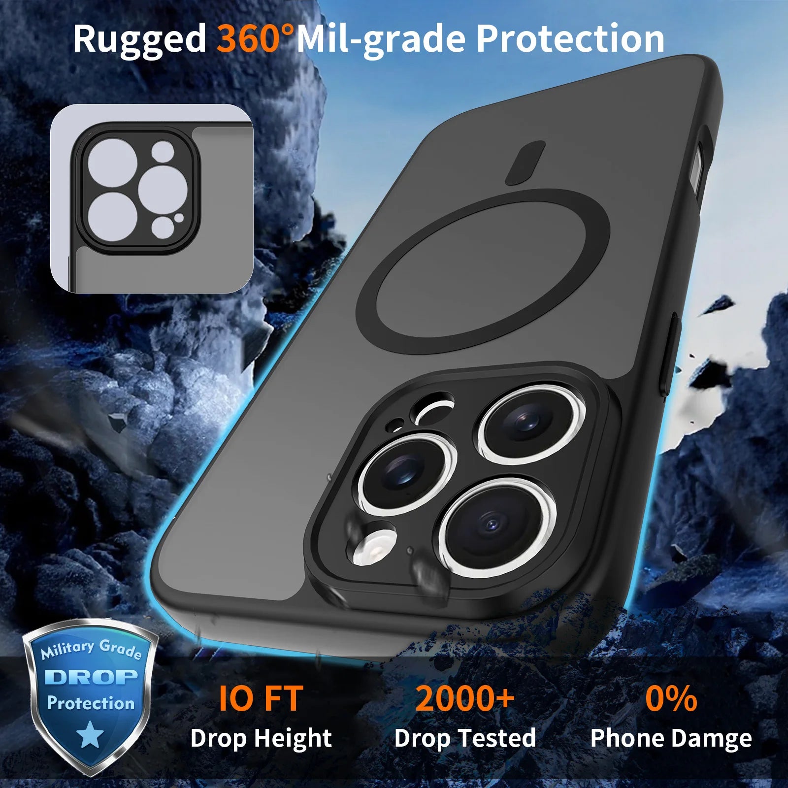 Camera-Protecting Magnetic Phone Case in Various Colors 4