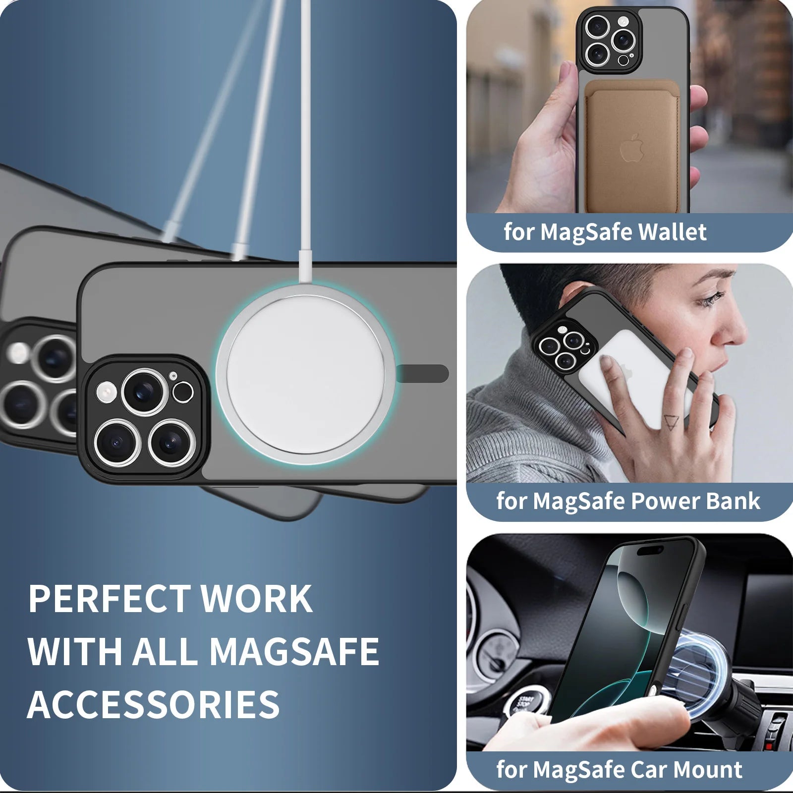 Camera-Protecting Magnetic Phone Case in Various Colors 5