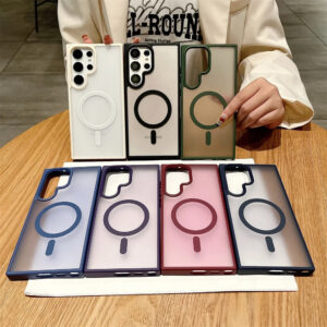 Clear Magnetic Case for Samsung S21 Ultra