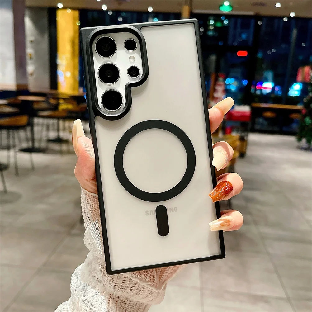 Clear Magnetic Case for Samsung S21 Ultra 10