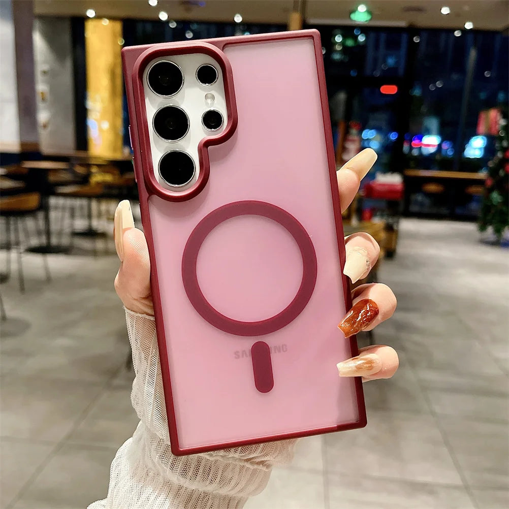 Clear Magnetic Case for Samsung S21 Ultra 11