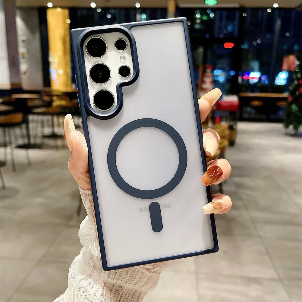 Clear Magnetic Case for Samsung S21 Ultra 12