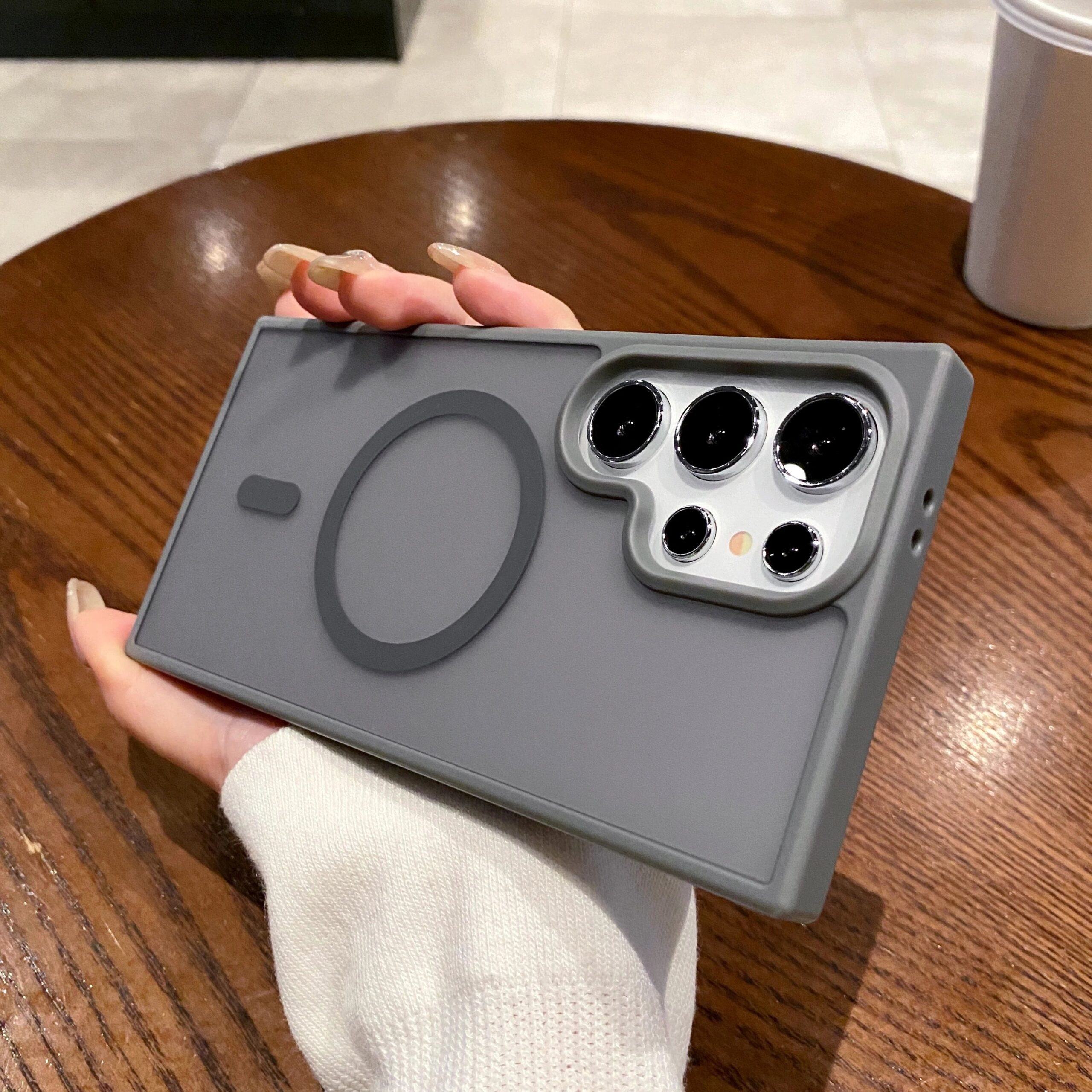 Clear Magnetic Case for Samsung S21 Ultra 13