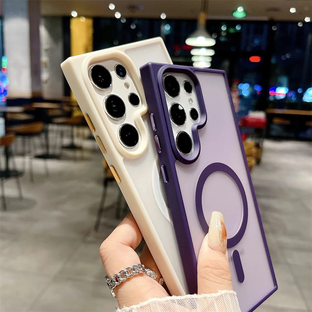 Clear Magnetic Case for Samsung S21 Ultra 3