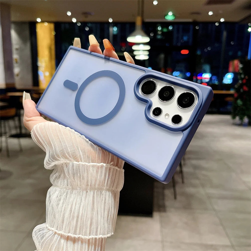 Clear Magnetic Case for Samsung S21 Ultra 5