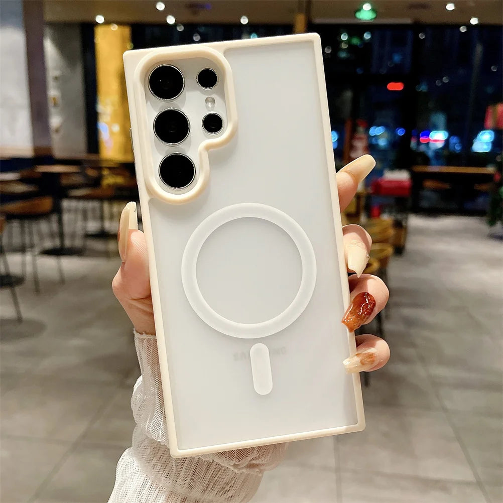 Clear Magnetic Case for Samsung S21 Ultra 6