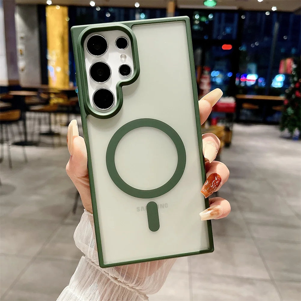 Clear Magnetic Case for Samsung S21 Ultra 7