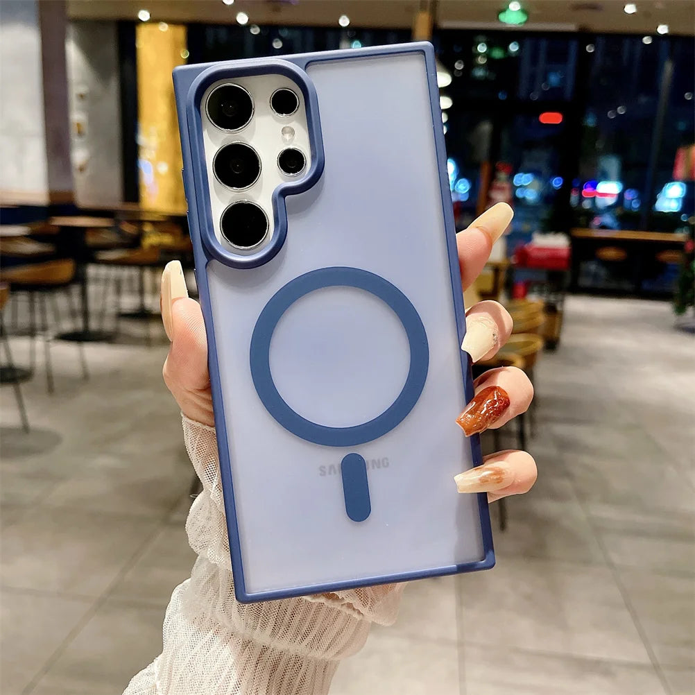 Clear Magnetic Case for Samsung S21 Ultra 8