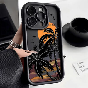 Coconut Trees Silicone iPhone 11-17 Pro Max Case price in Bangladesh