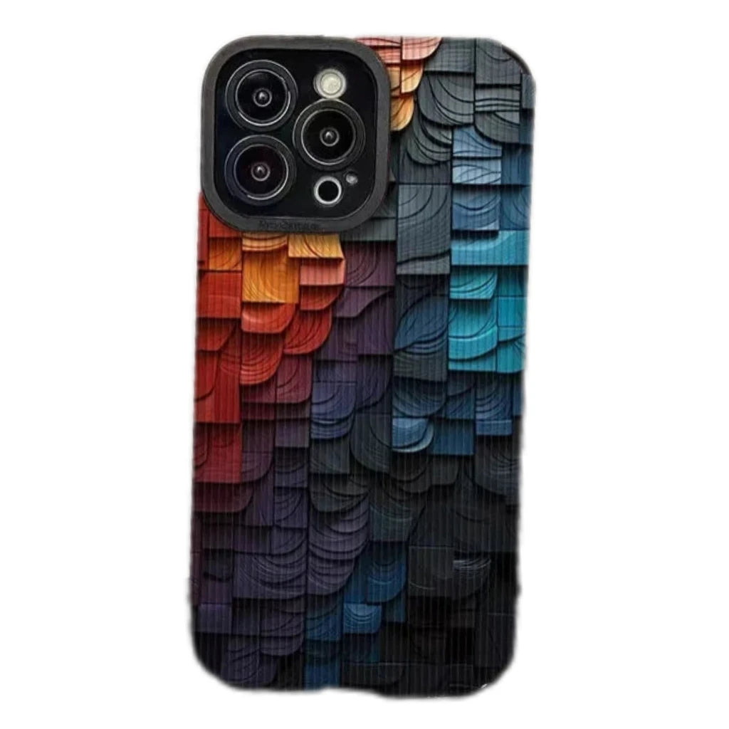 Colorful Geometric Patterned Case for iPhone Models