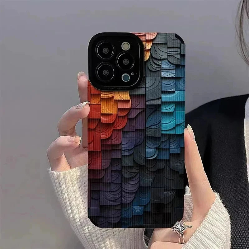 Colorful Geometric Patterned Case for iPhone Models 6