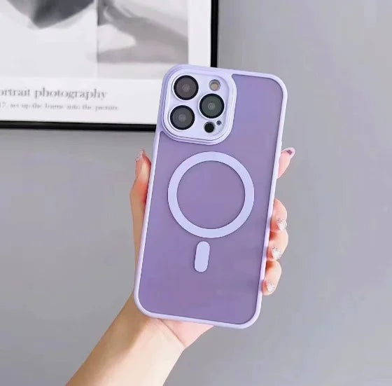 Colorful Macaron Phone Case with Camera Guard for iPhone Models 11