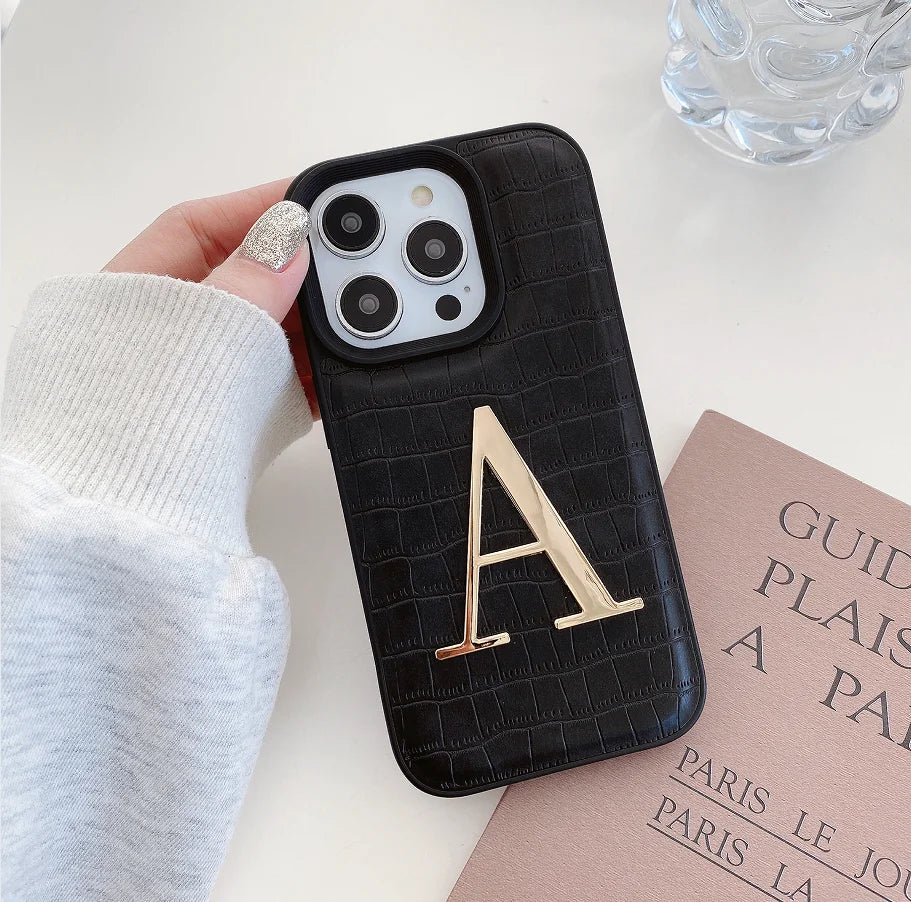 Crocodile Texture Leather Case for iPhone Models 1