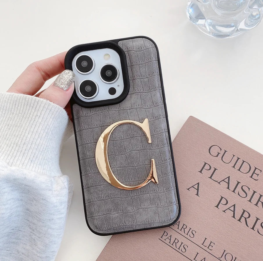 Crocodile Texture Leather Case for iPhone Models 2