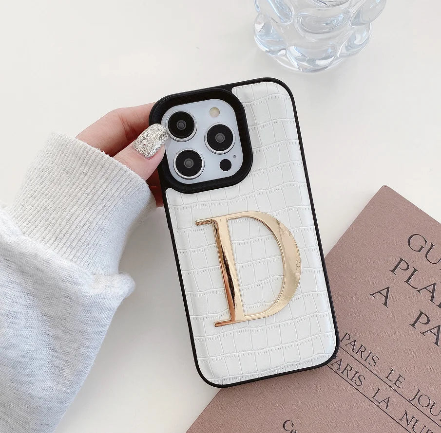 Crocodile Texture Leather Case for iPhone Models 3