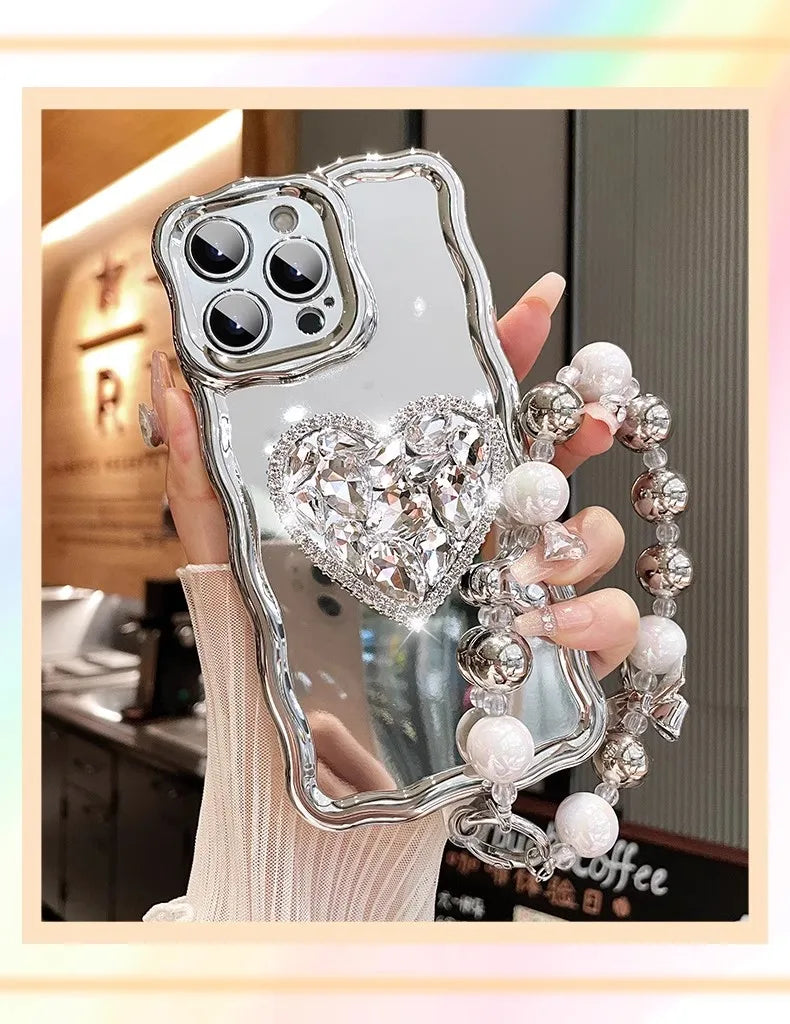 Diamond Lanyard Stand Case iPhone 14 15 16 price in Bangladesh 2
