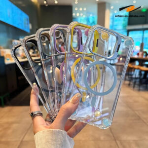 Durable Clear Case with Magnetic Lens for iPhone Models