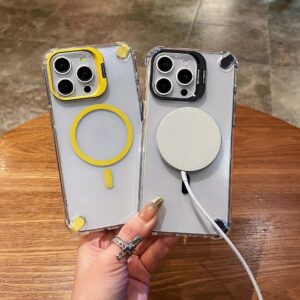 Durable Magnetic iPhone Case with Camera Support and Lens Cover