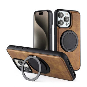 Durable PU Leather Cover with Stand for iPhone Models 7