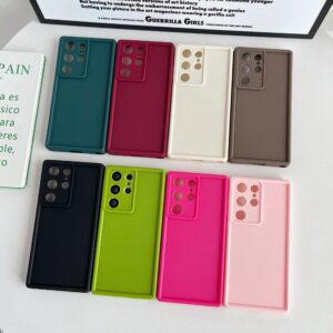 Durable Silicone Case for Samsung Phones in Various Colors