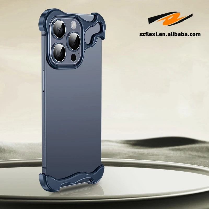 Durable Titanium Bumper Case for iPhone Models 2