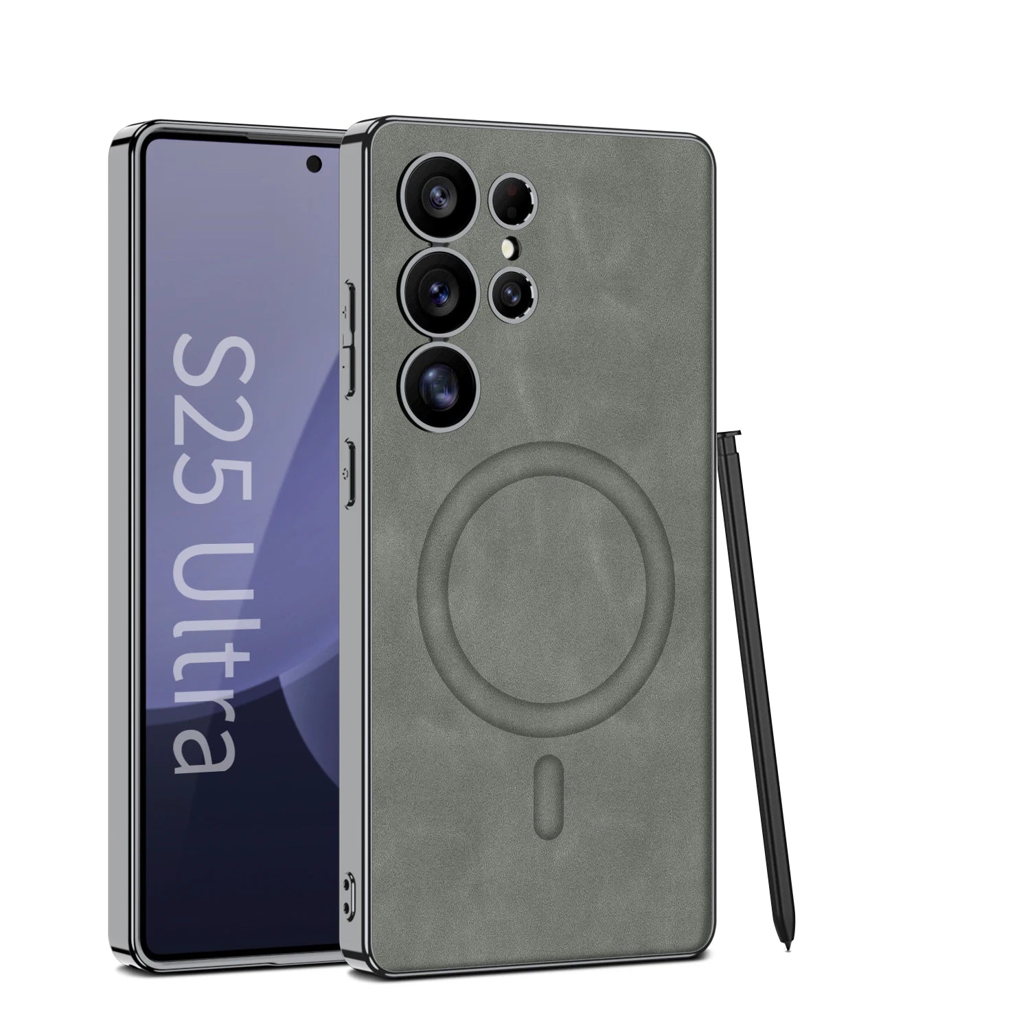 Electroplated Leather Case for Samsung Galaxy Models 6