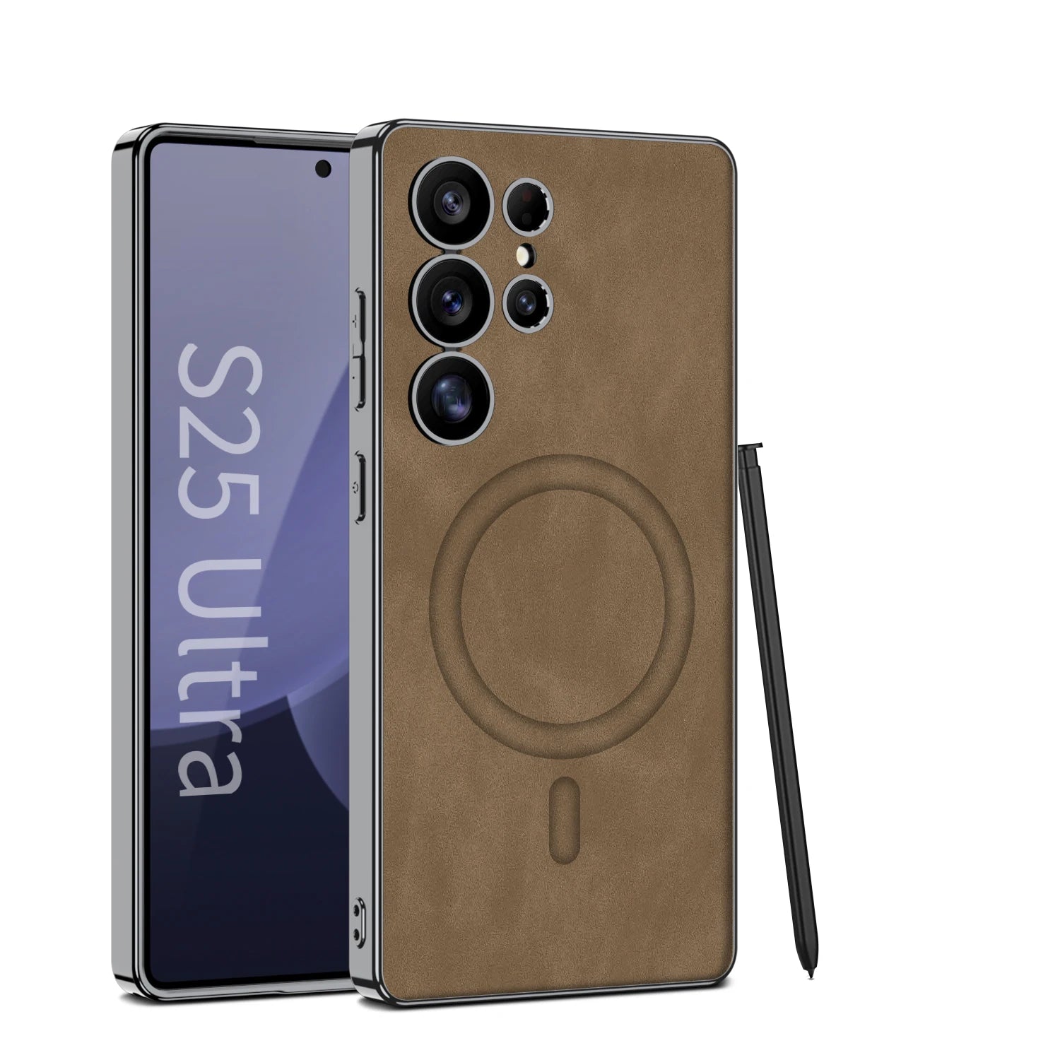 Electroplated Leather Case for Samsung Galaxy Models 9