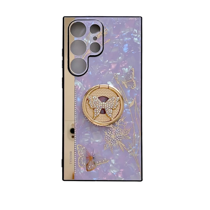 Elegant Butterfly Phone Cover with Ring for Samsung Devices 8