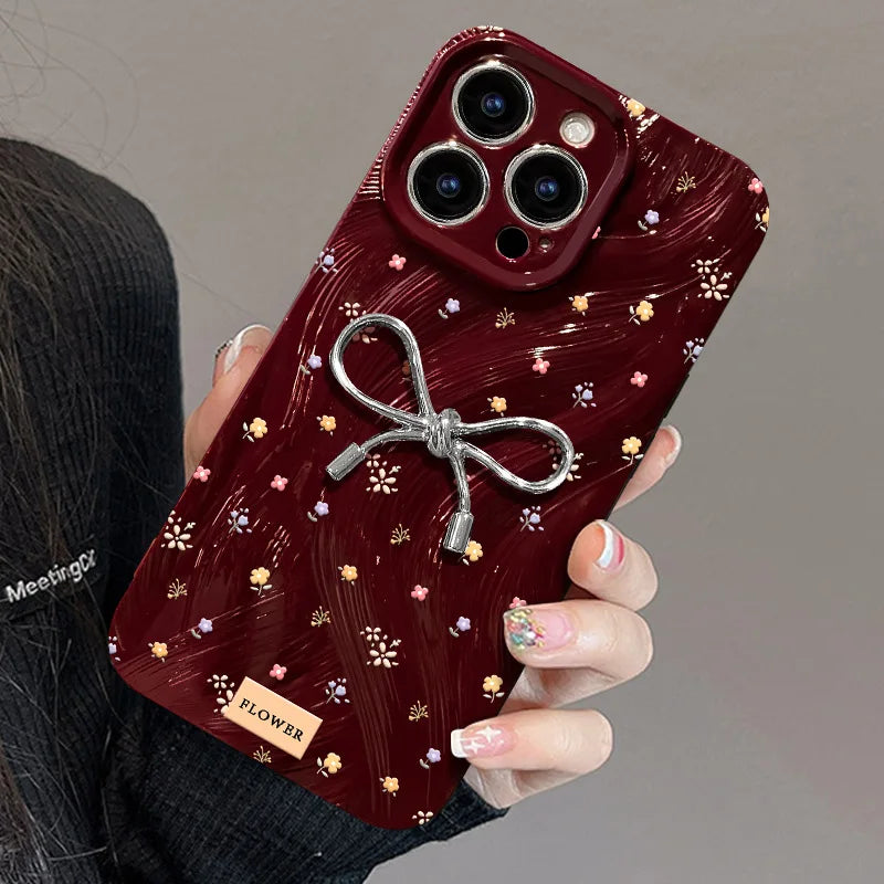 Floral Bowknot TPU iPhone Case price in Bangladesh 2