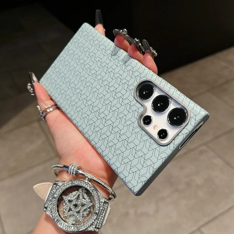 Geometric Leather Phone Case with Fall Protection price in Bangladesh 8