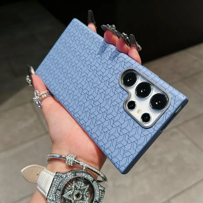 Geometric Leather Phone Case with Fall Protection price in Bangladesh 9