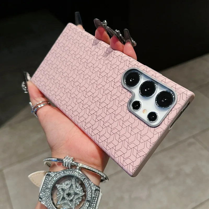 Geometric Leather Phone Case with Fall Protection price in Bangladesh 6