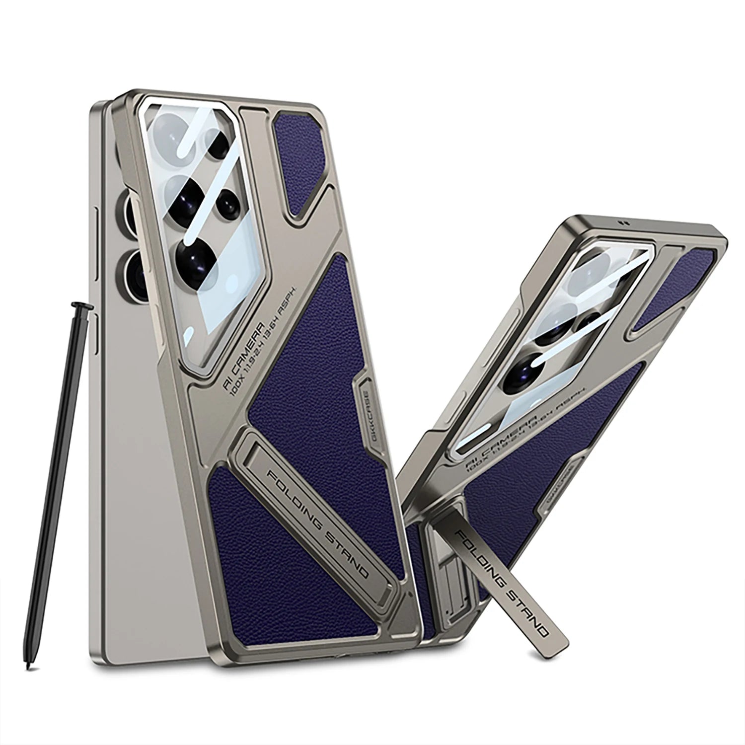 Geometric Stand Case for Samsung S24 and S25 Models 8
