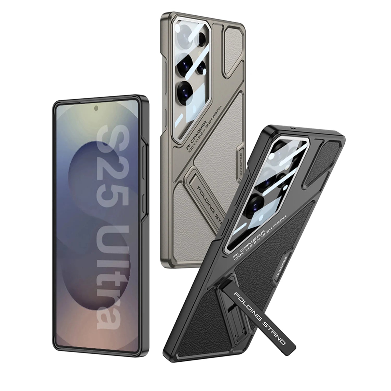Geometric Stand Case for Samsung S24 and S25 Models 5