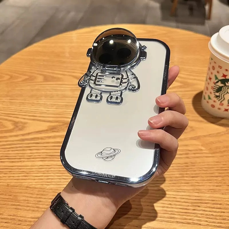 Glitter Astronaut Lens Holder Case for iPhone price in Bangladesh 12