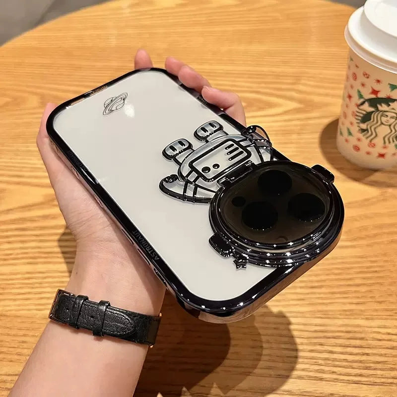 Glitter Astronaut Lens Holder Case for iPhone price in Bangladesh 6
