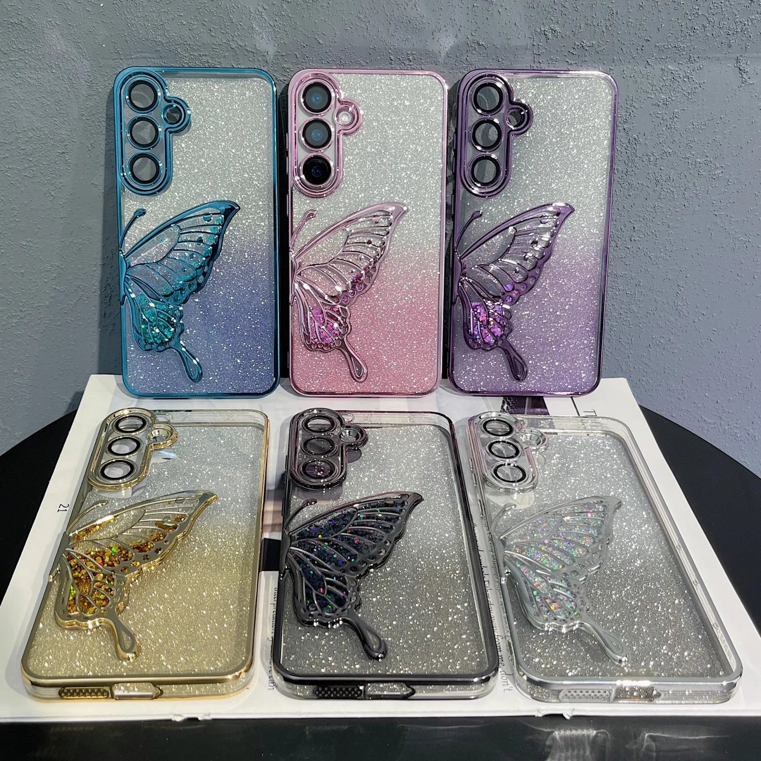 Glitter Butterfly Samsung Phone Case price in Bangladesh 1